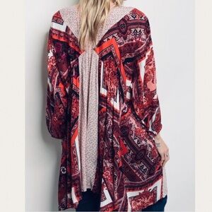 En Creme floral boho kimono
